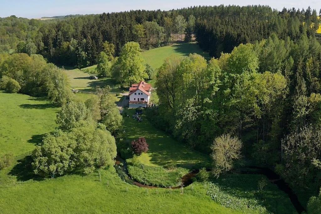 Wald-Apartment Limabach - Oberfrohna Buitenkant foto