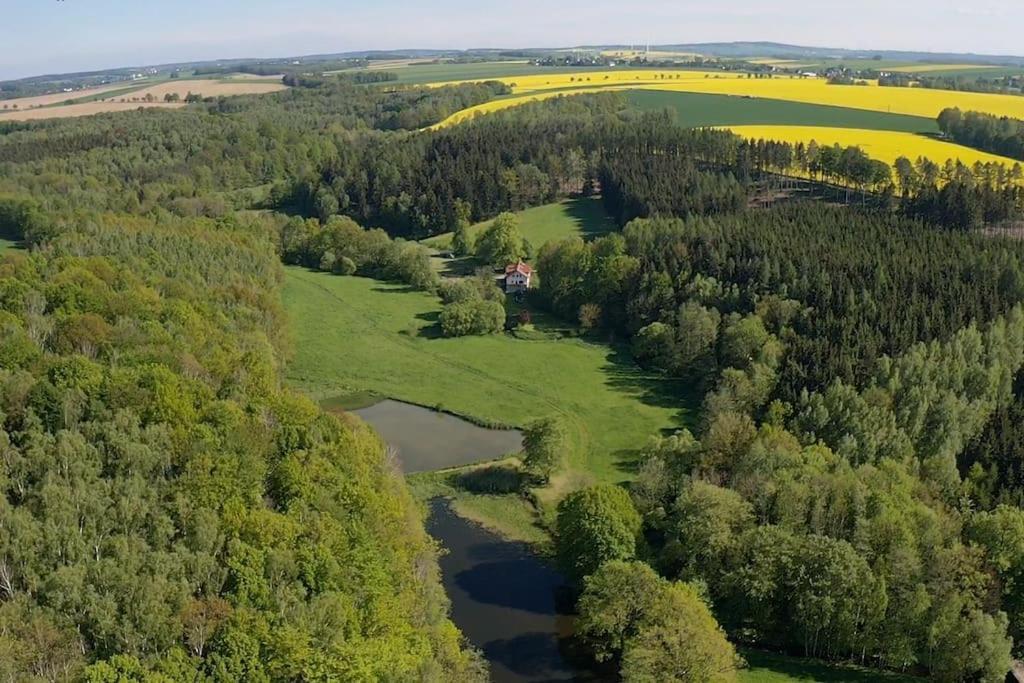 Wald-Apartment Limabach - Oberfrohna Buitenkant foto