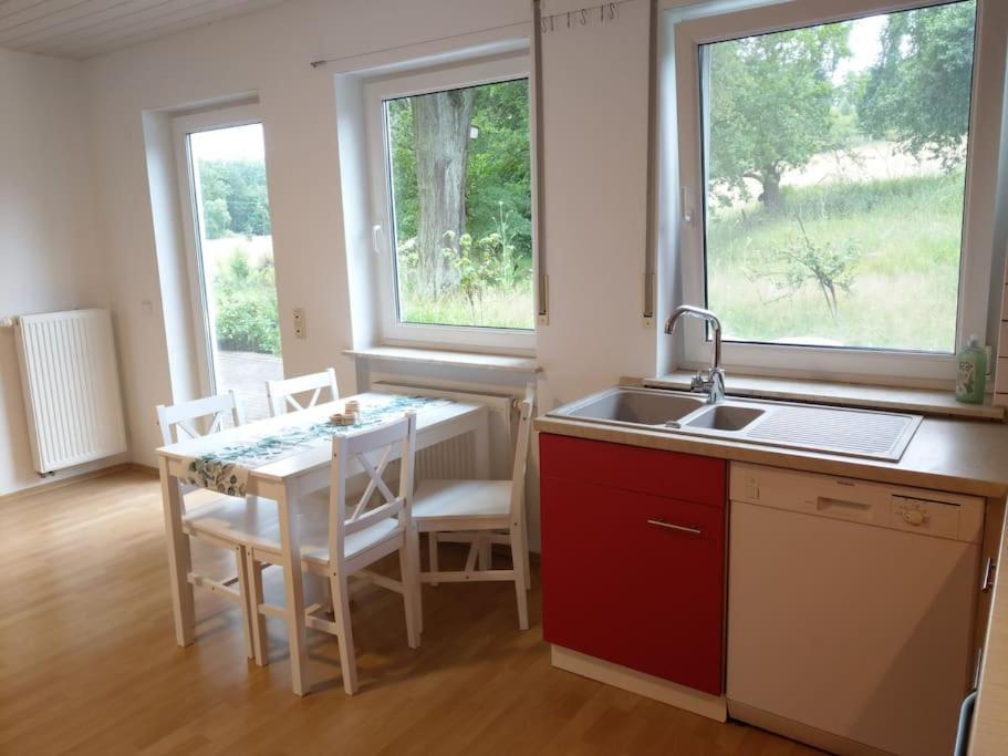 Wald-Apartment Limabach - Oberfrohna Buitenkant foto